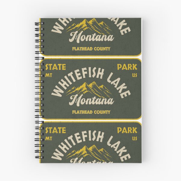 Item preview, Whitefish Lake State Park, Flathead County, Montana, badge design designed and sold by Wanderful-roads.