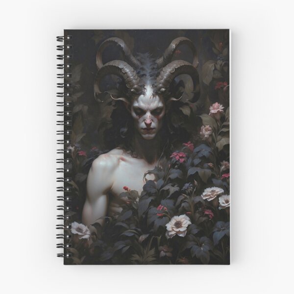 Item preview, Melancholic Satyr with Horns in Dark Garden designed and sold by DarkHolyQueen.