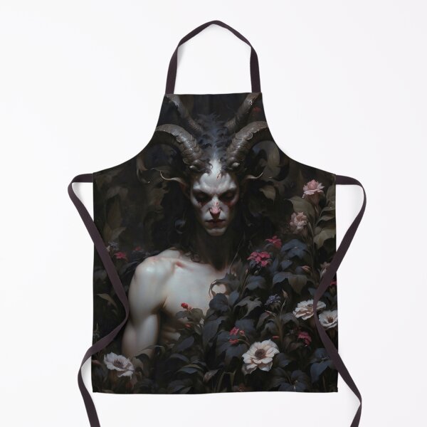 Item preview, Melancholic Satyr with Horns in Dark Garden designed and sold by DarkHolyQueen.