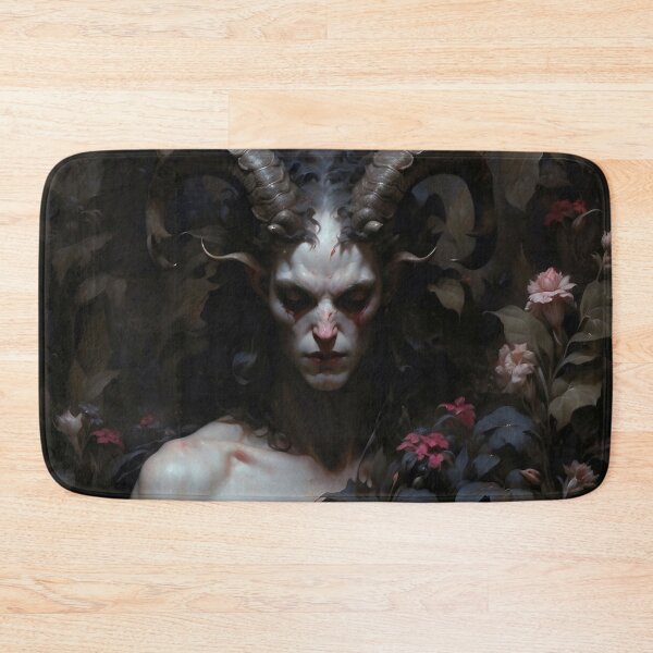 Item preview, Melancholic Satyr with Horns in Dark Garden designed and sold by DarkHolyQueen.