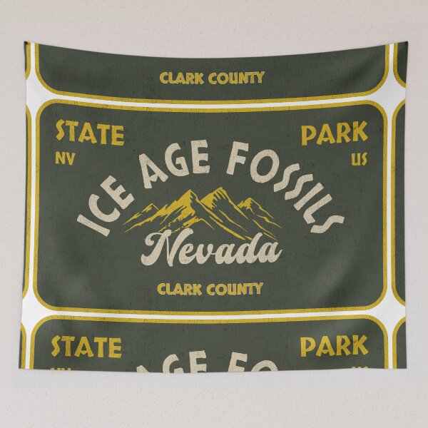 Item preview, Ice Age Fossils State Park, Clark County, Nevada, badge design designed and sold by Wanderful-roads.