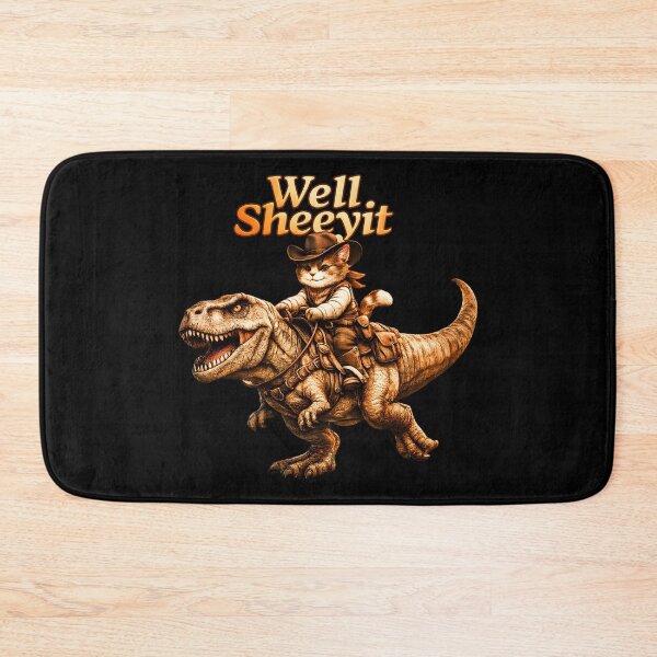 Item preview, Funny Cowboy Cat Western Humor  Well Sheeyit Meme   designed and sold by gear-posters.