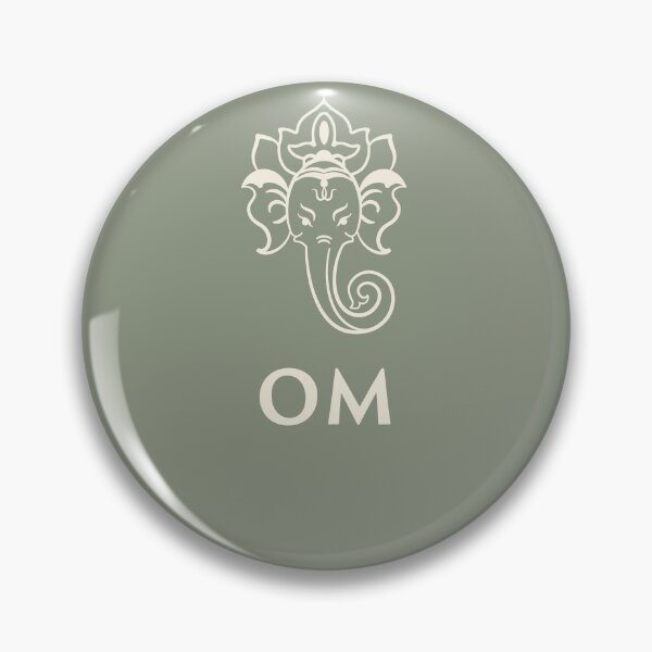 Item preview, Cream Friendly Ganesha OM – Cute Aesthetic Yoga Art & Meditation Design designed and sold by YogaMEHappy.
