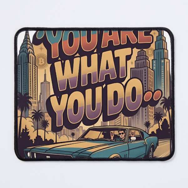 Item preview, You Are What You Do - Retro Muscle Car NYC Streetwear designed and sold by RajaArtDesign.