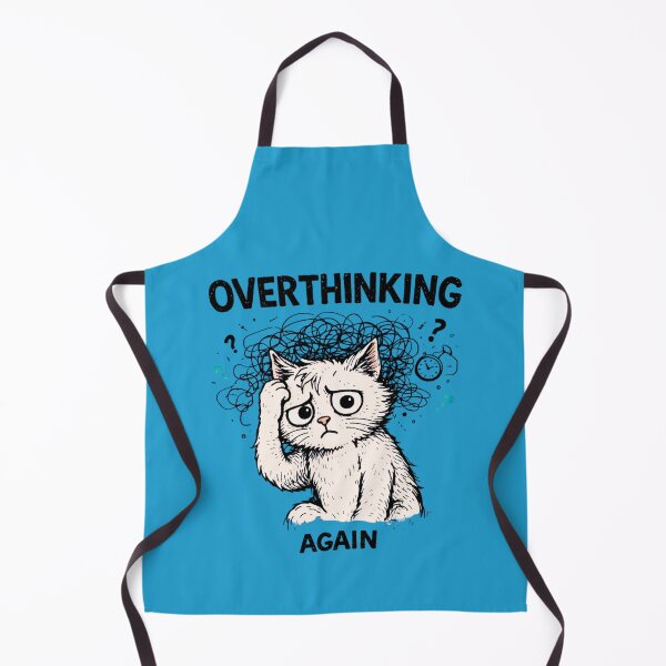 Item preview, Overthinking Again Cat Shirt – Funny Anxiety Cat Meme Tee, Overthinking Humor T-Shirt, Mental Chaos Doodle Cat Design designed and sold by AdicretorDesign.