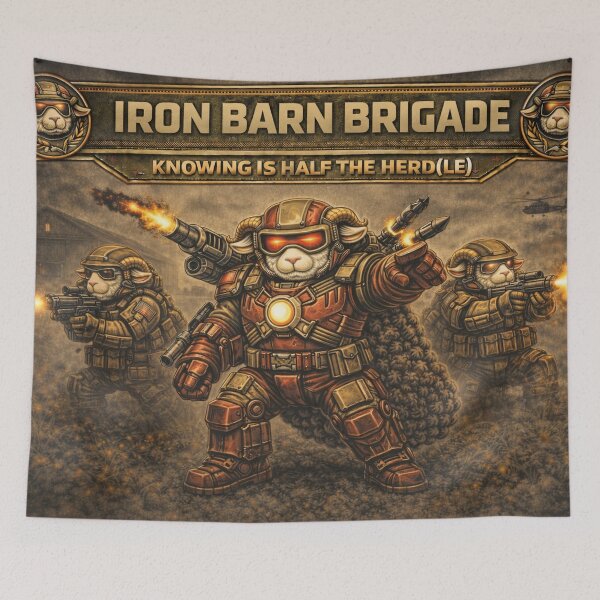 Item preview, Iron Barn Brigade – Sheep-I Joe Armored Assault Parody designed and sold by Thpoar.