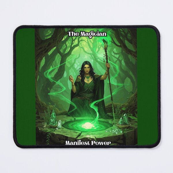 Item preview, The Magician - Tarot Card from Wildwood Green Witch Tarot Deck  designed and sold by Earth Nature Creations.