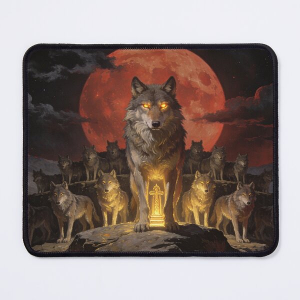 Item preview, Wolf Pack Origin Dark Sacred Armenia Epic Art designed and sold by GeoWhimsy Studio.