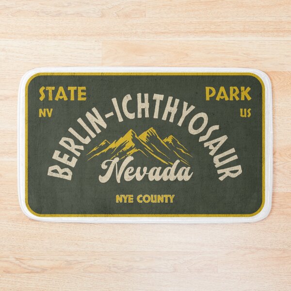 Item preview, Berlin–Ichthyosaur State Park, Nye County, Nevada, badge design designed and sold by Wanderful-roads.
