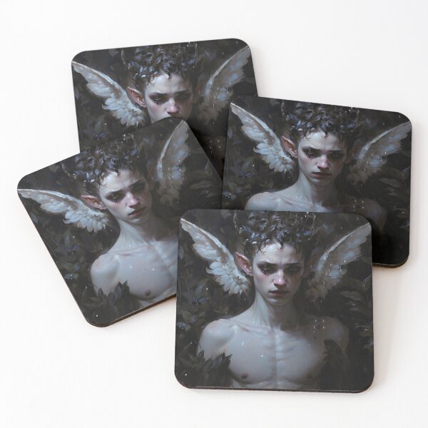 Item preview, Melancholic Young Satyr with Angelic Wings designed and sold by DarkHolyQueen.