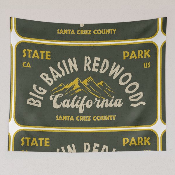Item preview, Big Basin Redwoods State Park, Santa Cruz County, California, badge design designed and sold by Wanderful-roads.