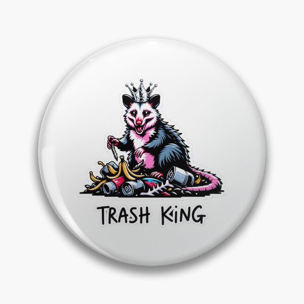 Item preview, a cheerful raccoon - trash king designed and sold by 123ks.