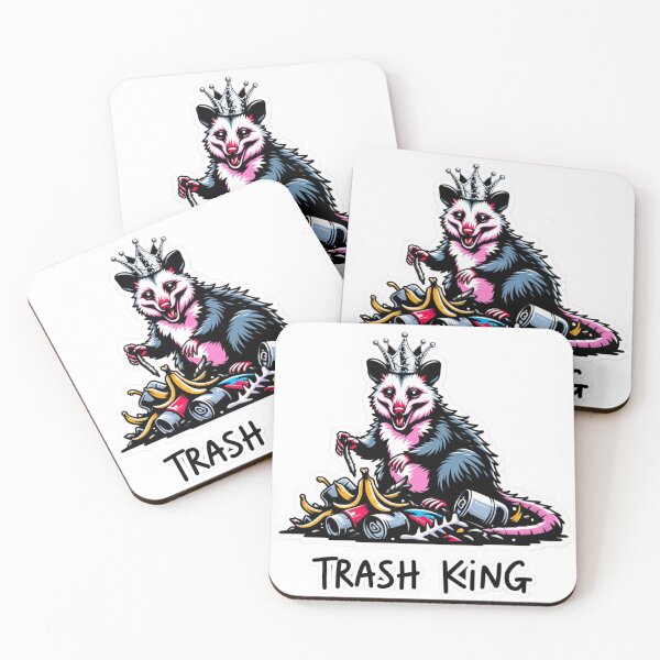 Item preview, a cheerful raccoon - trash king designed and sold by 123ks.