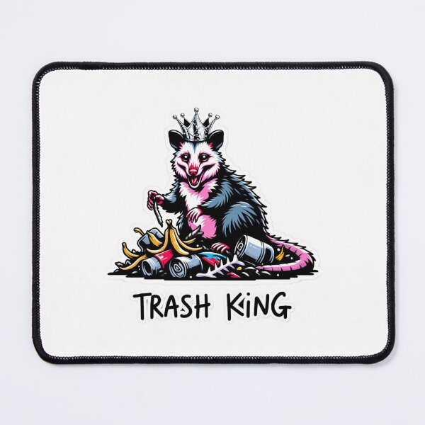 Item preview, a cheerful raccoon - trash king designed and sold by 123ks.