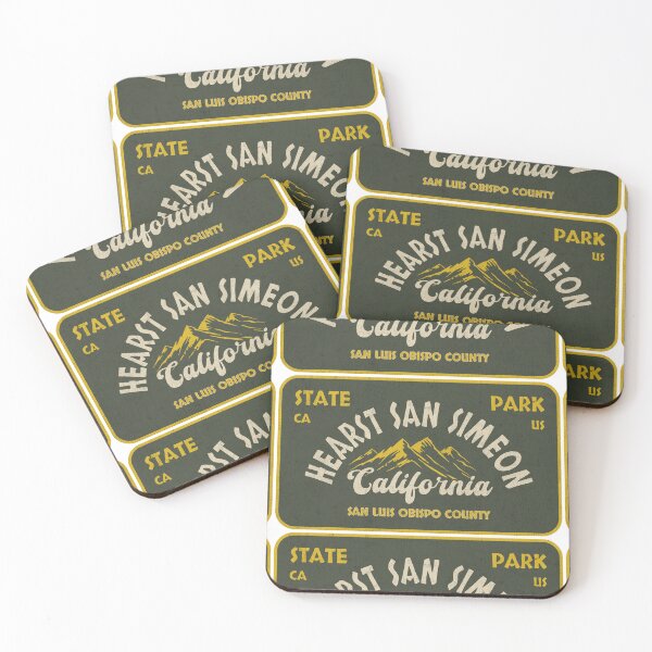 Item preview, Hearst San Simeon State Park, San Luis Obispo County, California, badge design designed and sold by Wanderful-roads.