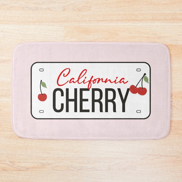 Item preview, Red Cherry California. License Plate. designed and sold by CoCoArt-Ua.