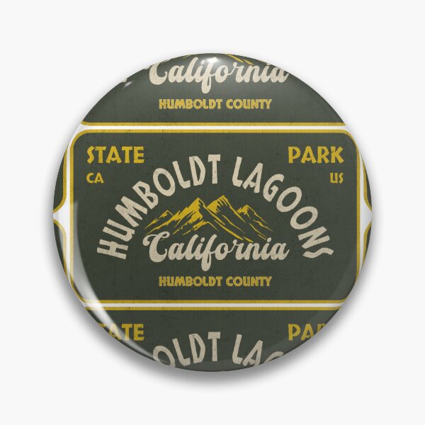 Item preview, Humboldt Lagoons State Park, Humboldt County, California, badge design designed and sold by Wanderful-roads.