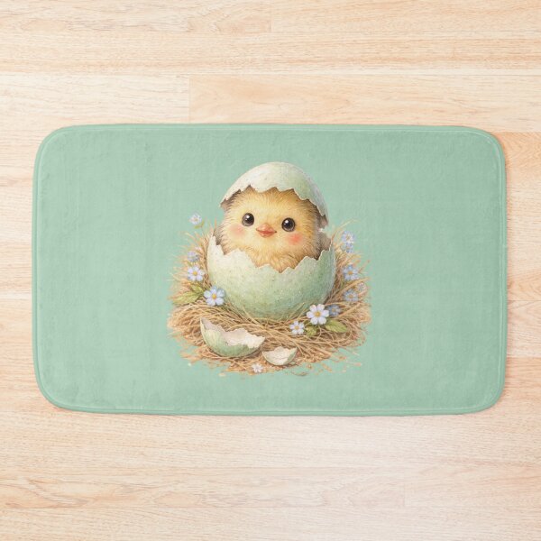 Item preview, Hatching Easter Chick – Cute Baby Chick in Egg Watercolour Art designed and sold by inspired-works.