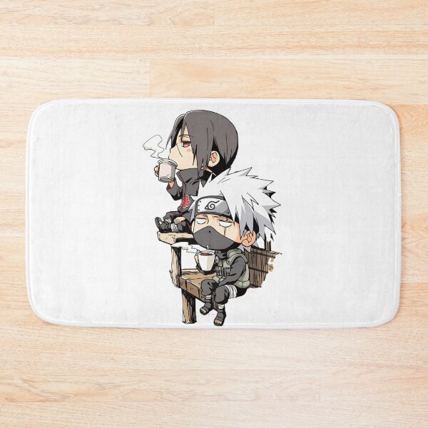 Item preview, Chibi Ninja Coffee Break – Relaxed Anime Style Duo Drinking Tea designed and sold by Dyan4.