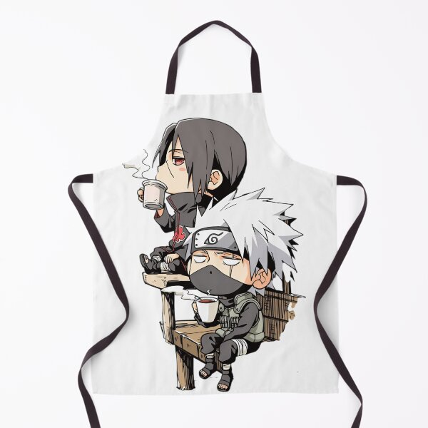 Item preview, Chibi Ninja Coffee Break – Relaxed Anime Style Duo Drinking Tea designed and sold by Dyan4.