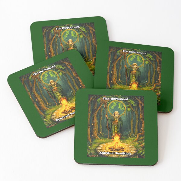 Item preview, The Hierophant - Tarot Card from Wildwood Green Witch Tarot Deck  designed and sold by Earth Nature Creations.