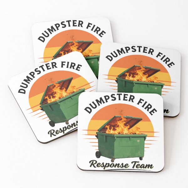 Item preview, Dumpster Fire Response Team Always Handling Total Chaos With Humor designed and sold by SkeletonsDanger.