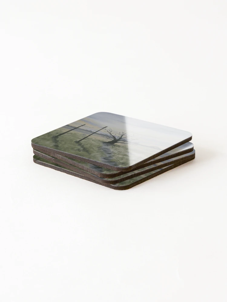 Thumbnail 4 of 5, Coasters (Set of 4), Rustic Rural Countryside designed and sold by snelsondebouse.
