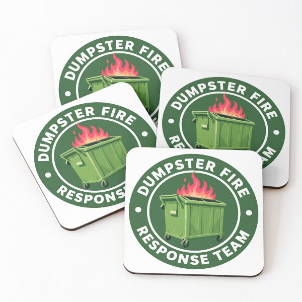 Item preview, Dumpster Fire Response Team Always Solving Absolute Chaos With Sarcastic Energy designed and sold by SkeletonsDanger.