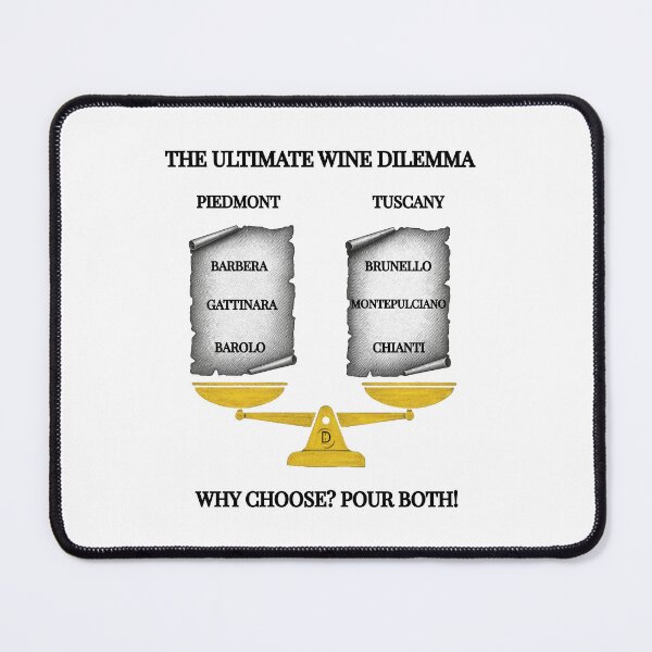 Item preview, Elegant Italian Wine Dilemma: Piedmont vs Tuscany Heritage Shirt designed and sold by TheItaliandilemma.