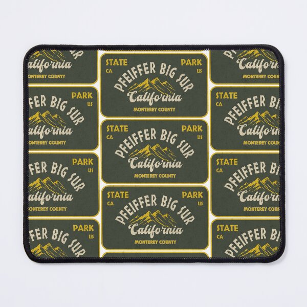 Item preview, Pfeiffer Big Sur State Park, Monterey County, California, badge design designed and sold by Wanderful-roads.