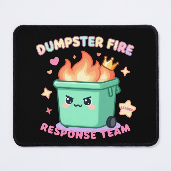 Item preview, Dumpster Fire Response Team Leader Always Solving Bizarre funny sayings designed and sold by SkeletonsDanger.