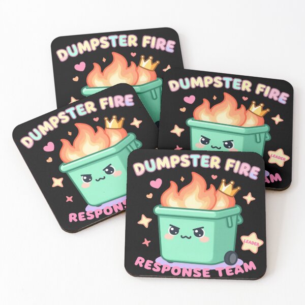 Item preview, Dumpster Fire Response Team Leader Always Solving Bizarre funny sayings designed and sold by SkeletonsDanger.