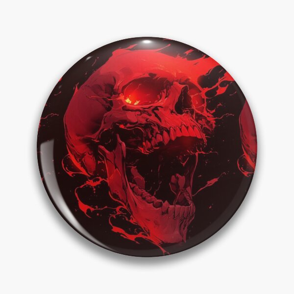Item preview, Calavera Infernal – Estética de terror oscuro designed and sold by EchoWave11.