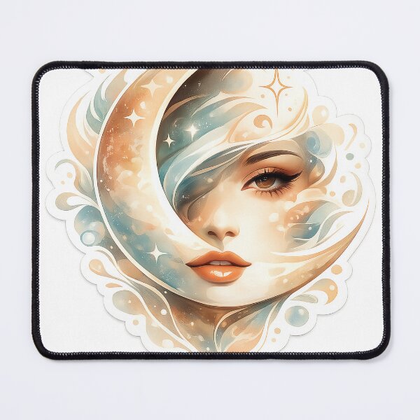 Item preview, Moon Goddess Aesthetic Sticker designed and sold by lbm68.