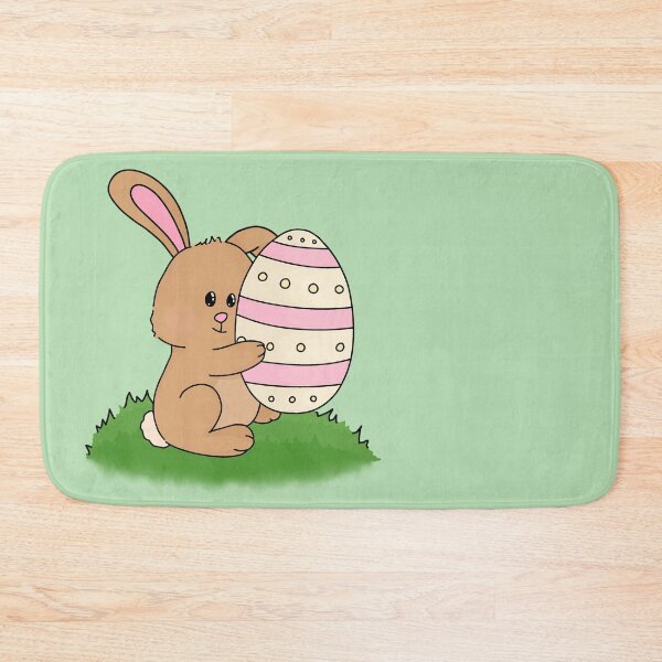 Item preview, Easter bunny hugging egg designed and sold by CarlyCaia.