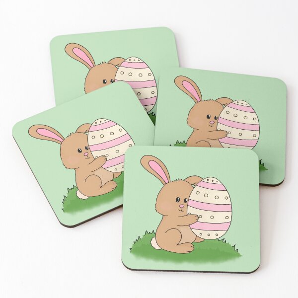 Item preview, Easter bunny hugging egg designed and sold by CarlyCaia.