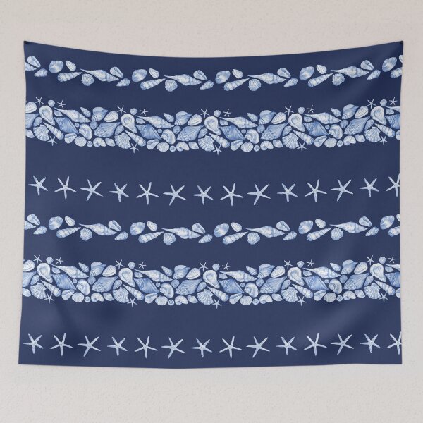 Item preview, Blue Seashells Garlands designed and sold by Flowersforbear.
