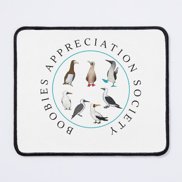 Item preview, Boobies Appreciation Society – Blue Footed Booby Bird Pun Design designed and sold by Ilana Ewing Designs.