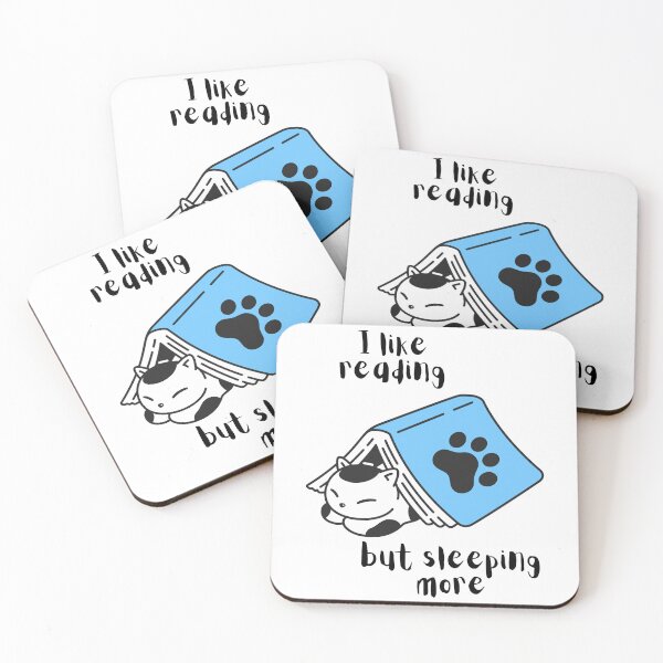 Item preview, I Like Reading But Sleeping More. designed and sold by Dinasshop.