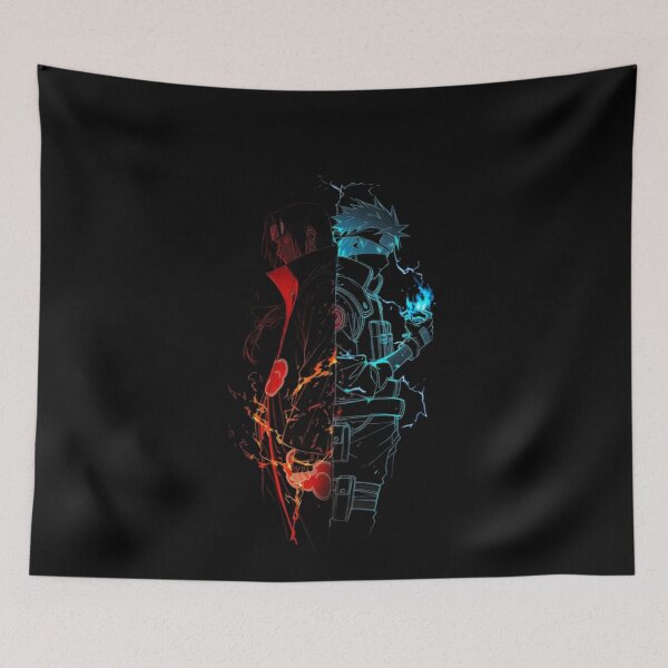 Item preview, Itachi x Kakashi - Glitch Portrait Chaos – Abstract Digital Face Distortion Art designed and sold by Dyan4.