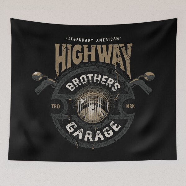 Item preview, Highway Brothers Garage retro logo. designed and sold by Szymon Kalle.