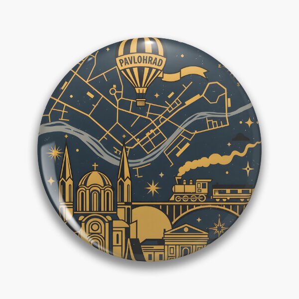 Item preview, Pavlohrad Ukraine Retro Vintage Travel Souvenir designed and sold by TravelersGems.
