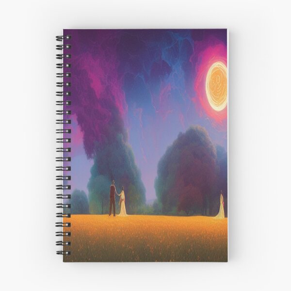 Item preview, Surreal dreamscape with golden fields, luminous skies, and mystical figures designed and sold by FotoworldEdel.