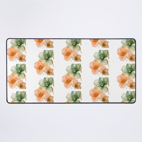 Item preview, ✨Gold Translucent Teal & Peach Ethereal Peonies ✨ designed and sold by CheersTOGETHER.