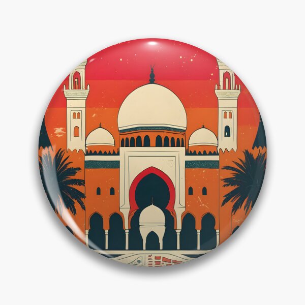 Item preview, Ain Harrouda Morocco Retro Vintage Travel Design designed and sold by TravelersGems.