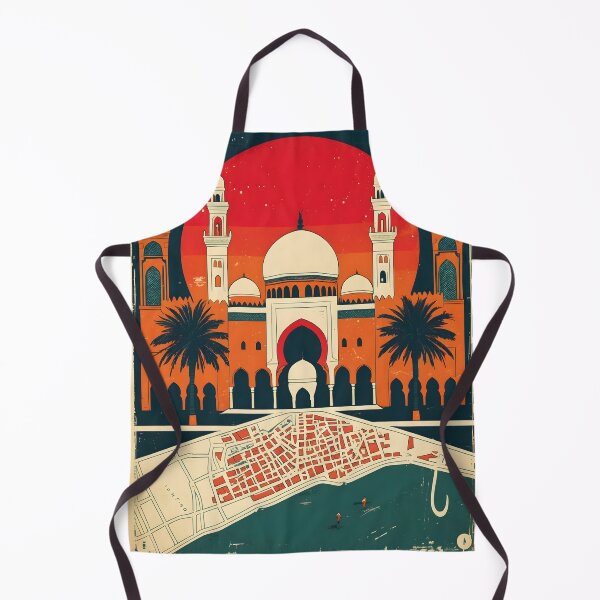 Item preview, Ain Harrouda Morocco Retro Vintage Travel Design designed and sold by TravelersGems.