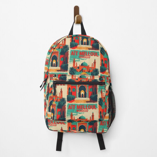 Item preview, Ait Melloul Morocco Retro Vintage Travel Design designed and sold by TravelersGems.