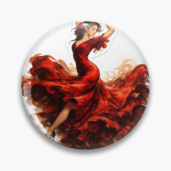Item preview, Red Flamenco Dancer Sticker designed and sold by lbm68.