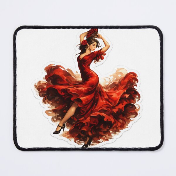 Item preview, Red Flamenco Dancer Sticker designed and sold by lbm68.