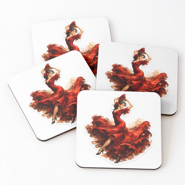 Item preview, Red Flamenco Dancer Sticker designed and sold by lbm68.
